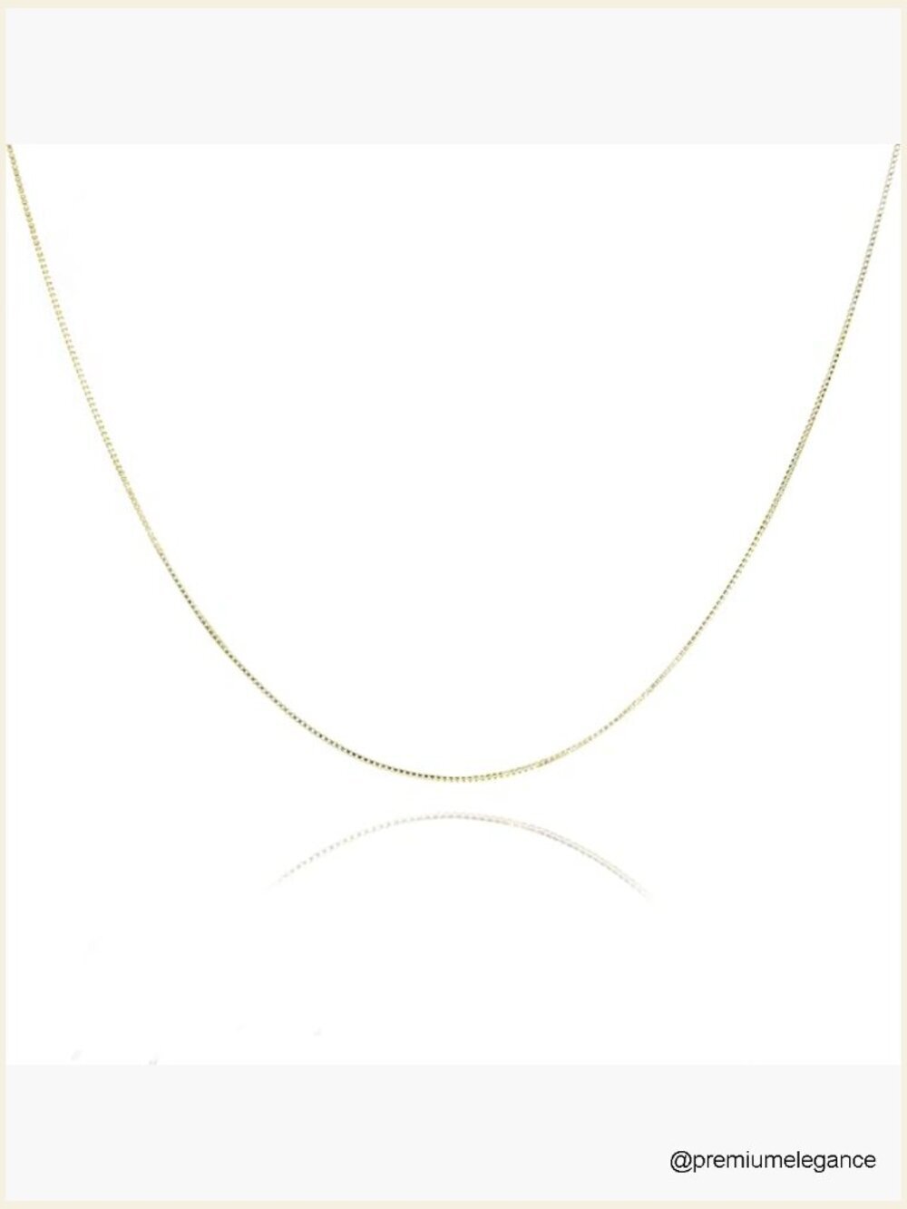 925 Sterling Silver 0.8mm Box Chain Necklace - Italian Delicate Layering Chain